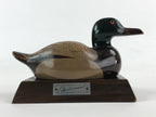 Japanese Wooden Duck Figurine Vtg Seal Case Display Ornament Okimono Decoy BD905