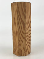 Japanese Wooden Flower Vase Kabin Vtg Ikebana Arrangement Brown FK25