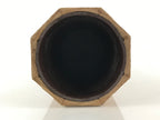 Japanese Wooden Flower Vase Kabin Vtg Ikebana Arrangement Brown FK25