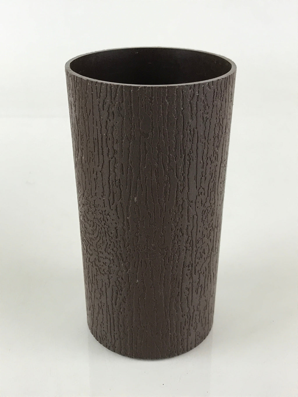Japanese Wooden Flower Vase Kabin Vtg Ikebana Arrangement Brown FK25