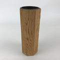 Japanese Wooden Flower Vase Kabin Vtg Ikebana Arrangement Brown FK25