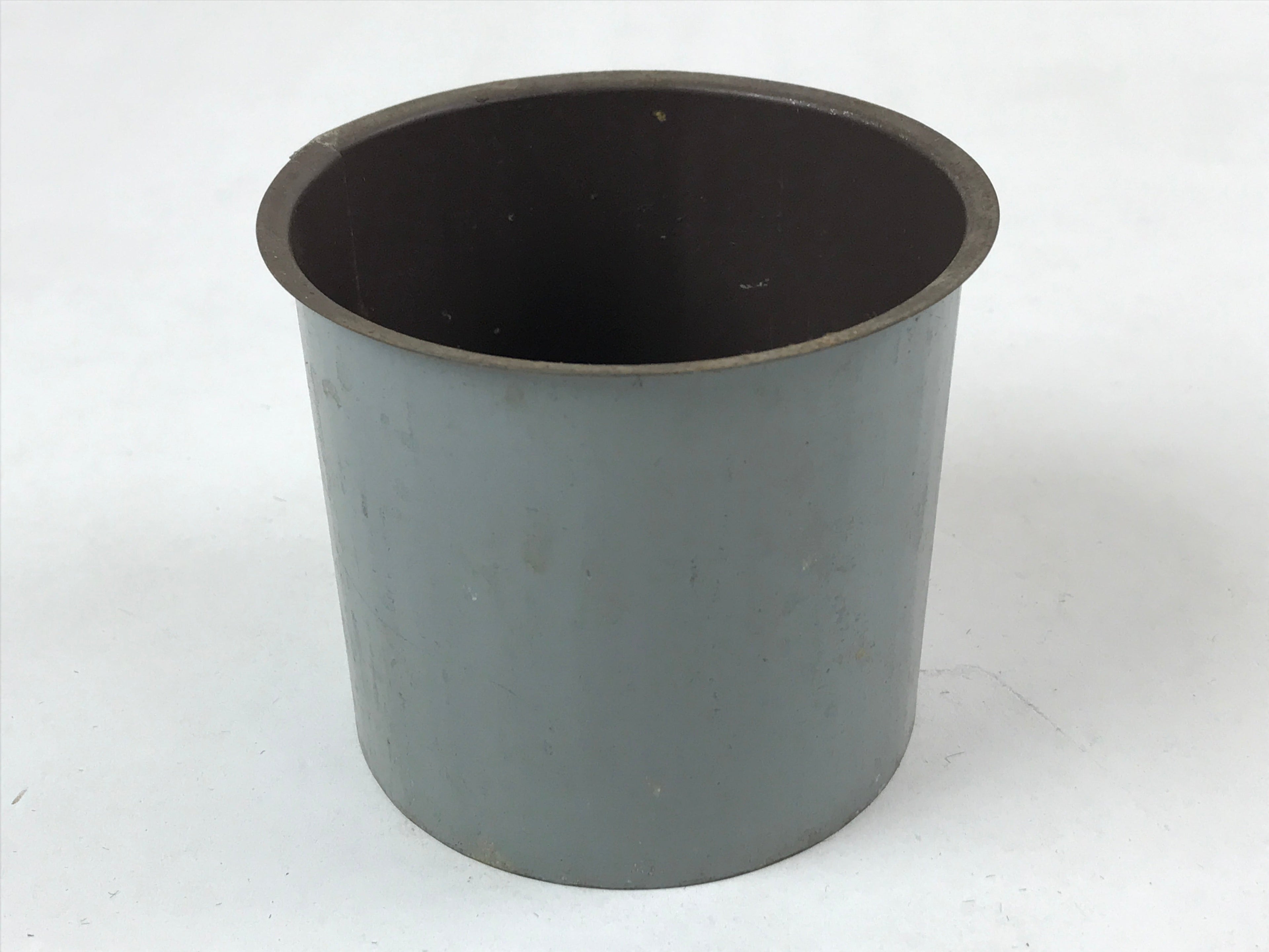 Japanese Wooden Flower Vase Kabin Vtg Ikebana Unique Shape Dark Brown FK88