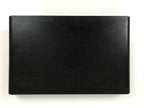 Japanese Wooden Flower Vase Stand Vtg Black Kadai Board Ikebana Bonsai WT575