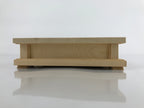 Japanese Wooden Flower Vase Stand Vtg Carved Display Kadai Board Ikebana WT508