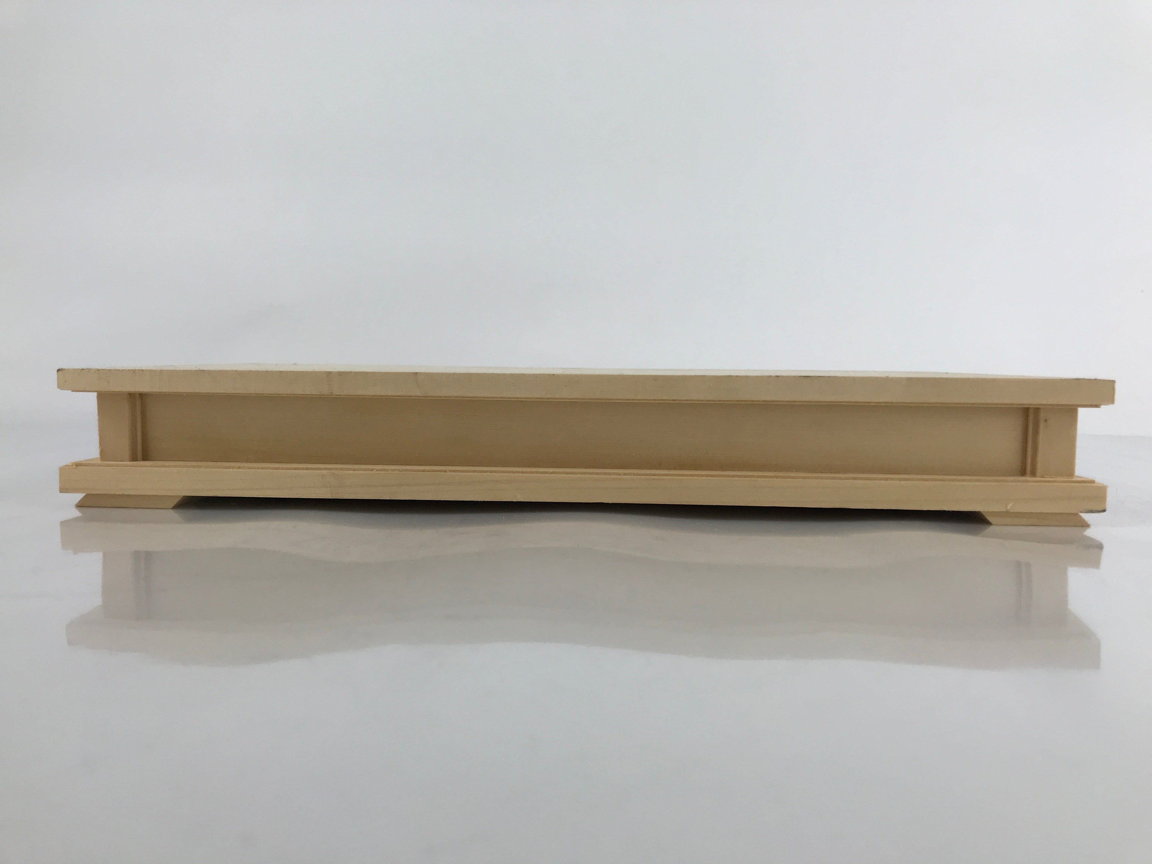Japanese Wooden Flower Vase Stand Vtg Carved Display Kadai Board Ikebana WT508