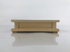 Japanese Wooden Flower Vase Stand Vtg Carved Display Kadai Board Ikebana WT508