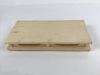 Japanese Wooden Flower Vase Stand Vtg Carved Display Kadai Board Ikebana WT508