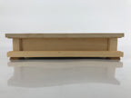 Japanese Wooden Flower Vase Stand Vtg Carved Display Kadai Board Ikebana WT509