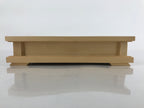 Japanese Wooden Flower Vase Stand Vtg Carved Display Kadai Board Ikebana WT509