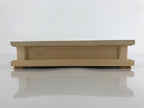 Japanese Wooden Flower Vase Stand Vtg Carved Display Kadai Board Ikebana WT510