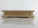Japanese Wooden Flower Vase Stand Vtg Carved Display Kadai Board Ikebana WT510
