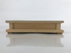 Japanese Wooden Flower Vase Stand Vtg Carved Display Kadai Board Ikebana WT510
