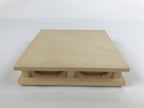 Japanese Wooden Flower Vase Stand Vtg Carved Display Kadai Board Ikebana WT510