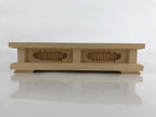 Japanese Wooden Flower Vase Stand Vtg Carved Display Kadai Board Ikebana WT511