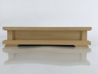 Japanese Wooden Flower Vase Stand Vtg Carved Display Kadai Board Ikebana WT511
