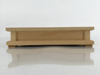 Japanese Wooden Flower Vase Stand Vtg Carved Display Kadai Board Ikebana WT511