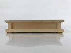 Japanese Wooden Flower Vase Stand Vtg Carved Display Kadai Board Ikebana WT513