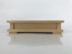 Japanese Wooden Flower Vase Stand Vtg Carved Display Kadai Board Ikebana WT513