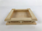 Japanese Wooden Flower Vase Stand Vtg Carved Display Kadai Board Ikebana WT513
