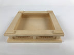 Japanese Wooden Flower Vase Stand Vtg Carved Display Kadai Board Ikebana WT514