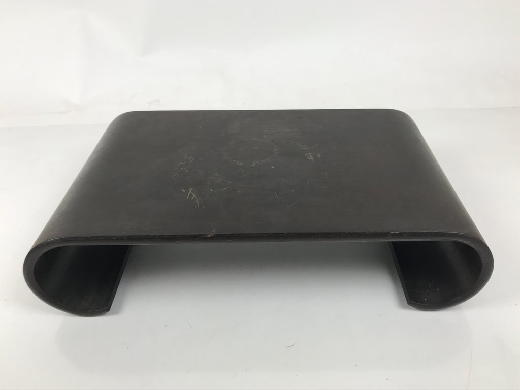 Japanese Wooden Flower Vase Stand Vtg Classic Kadai Board Ikebana Bonsai WT562