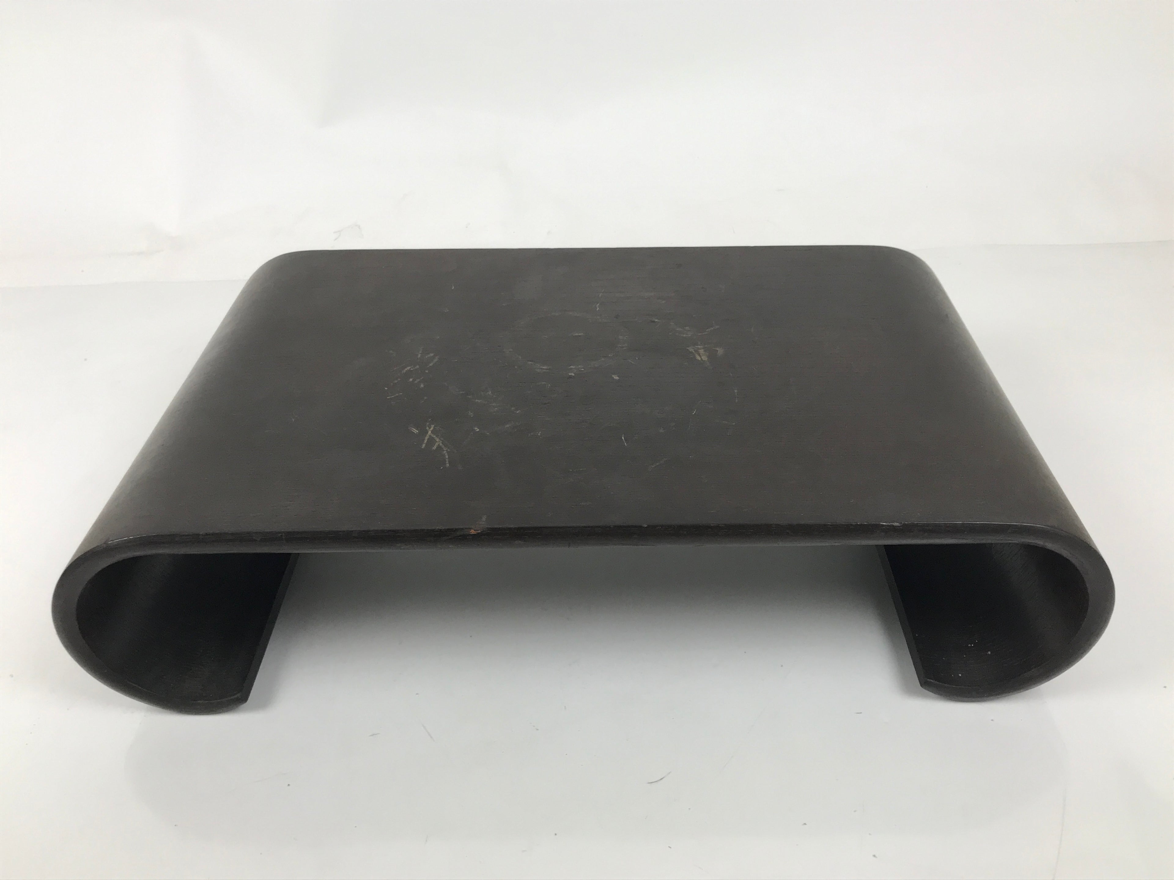 Japanese Wooden Flower Vase Stand Vtg Classic Kadai Board Ikebana Bonsai WT562