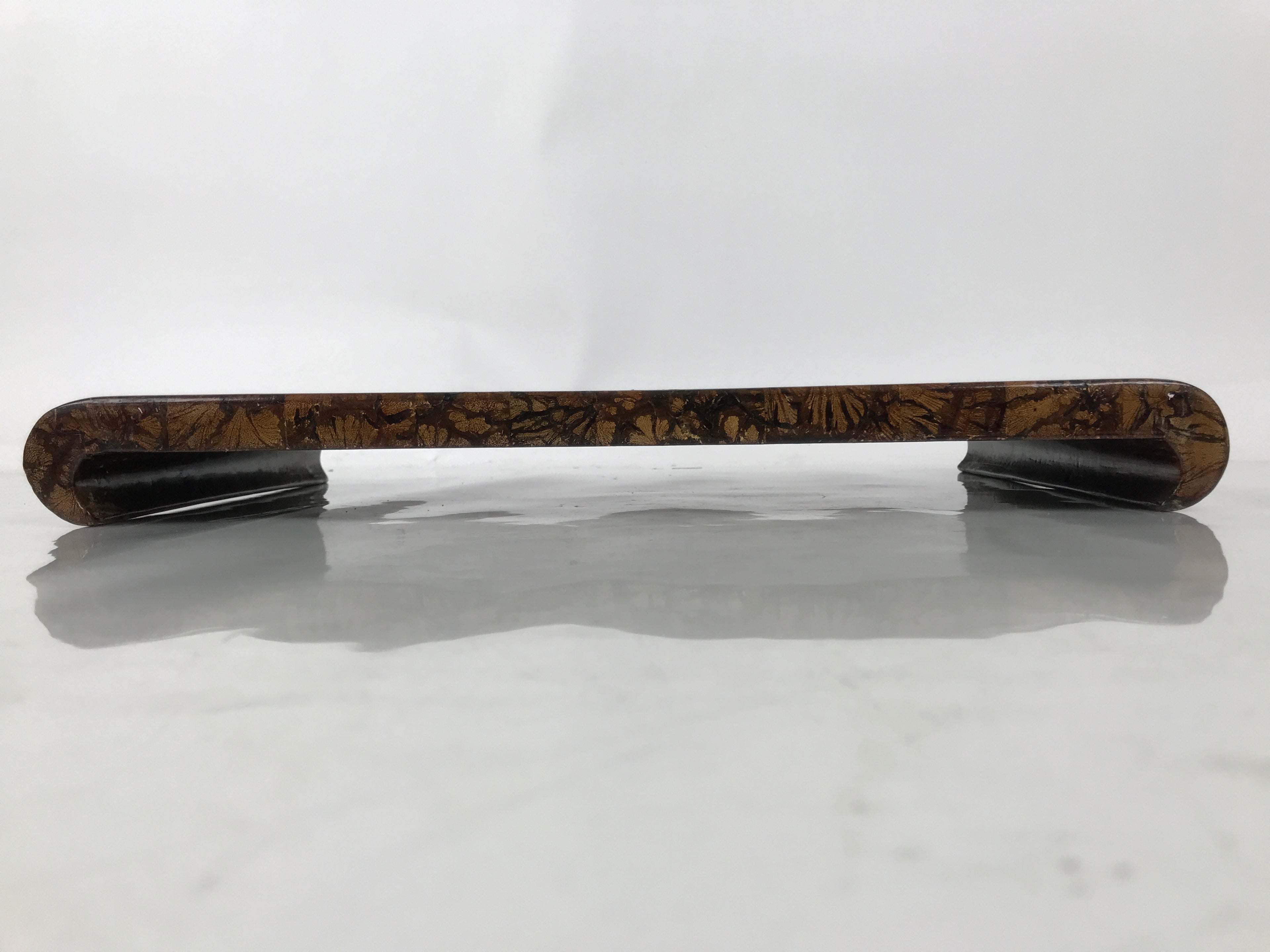 Japanese Wooden Flower Vase Stand Vtg Classic Kadai Board Ikebana Bonsai WT571