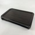 Japanese Wooden Flower Vase Stand Vtg Kadai Board Ikebana Bonsai Brown WT434