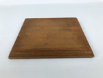 Japanese Wooden Flower Vase Stand Vtg Kadai Board Ikebana Bonsai Brown WT592