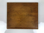 Japanese Wooden Flower Vase Stand Vtg Kadai Board Ikebana Bonsai Brown WT592