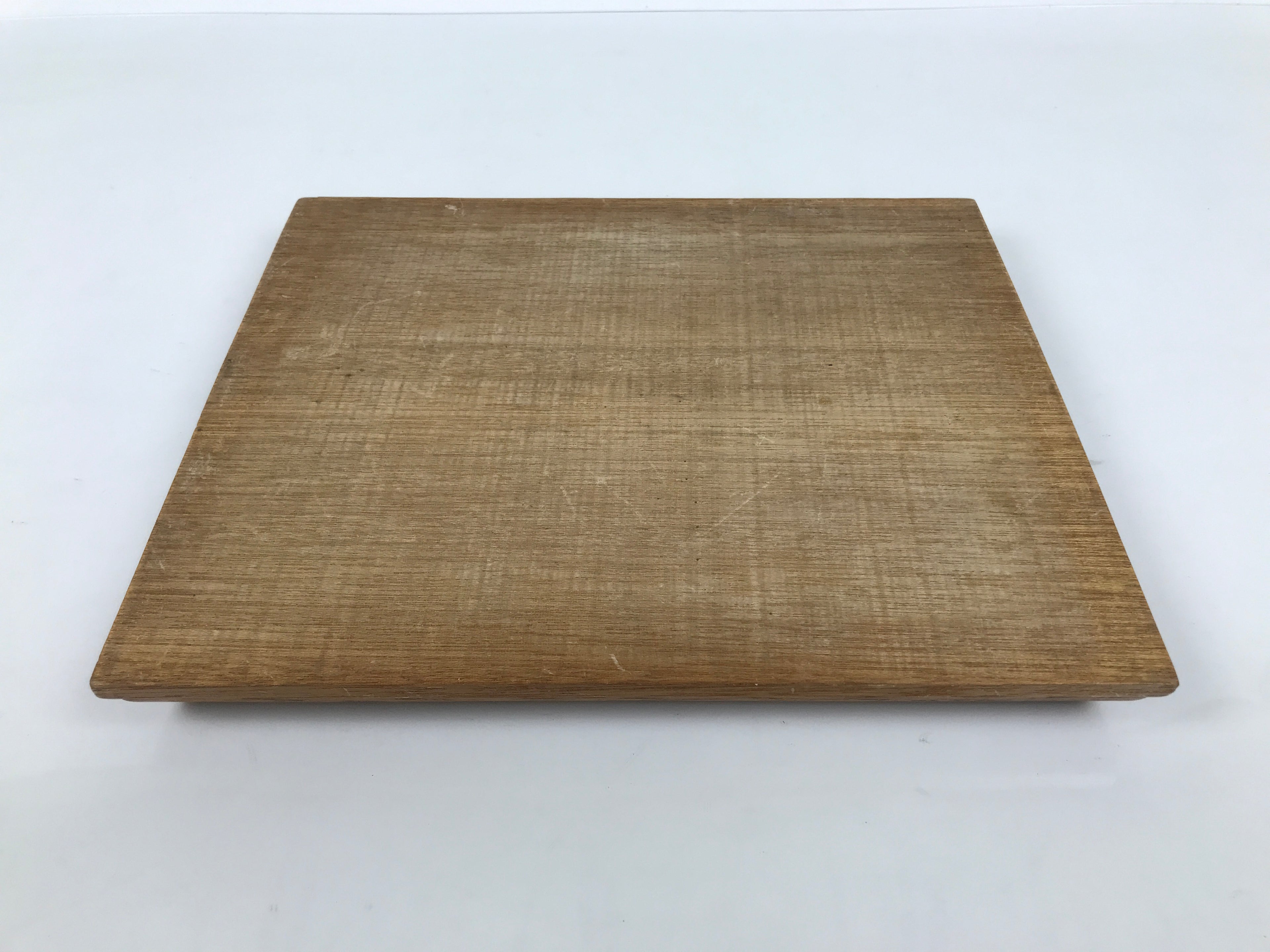 Japanese Wooden Flower Vase Stand Vtg Kadai Board Ikebana Bonsai Brown WT592