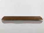 Japanese Wooden Flower Vase Stand Vtg Kadai Board Ikebana Bonsai Brown WT592