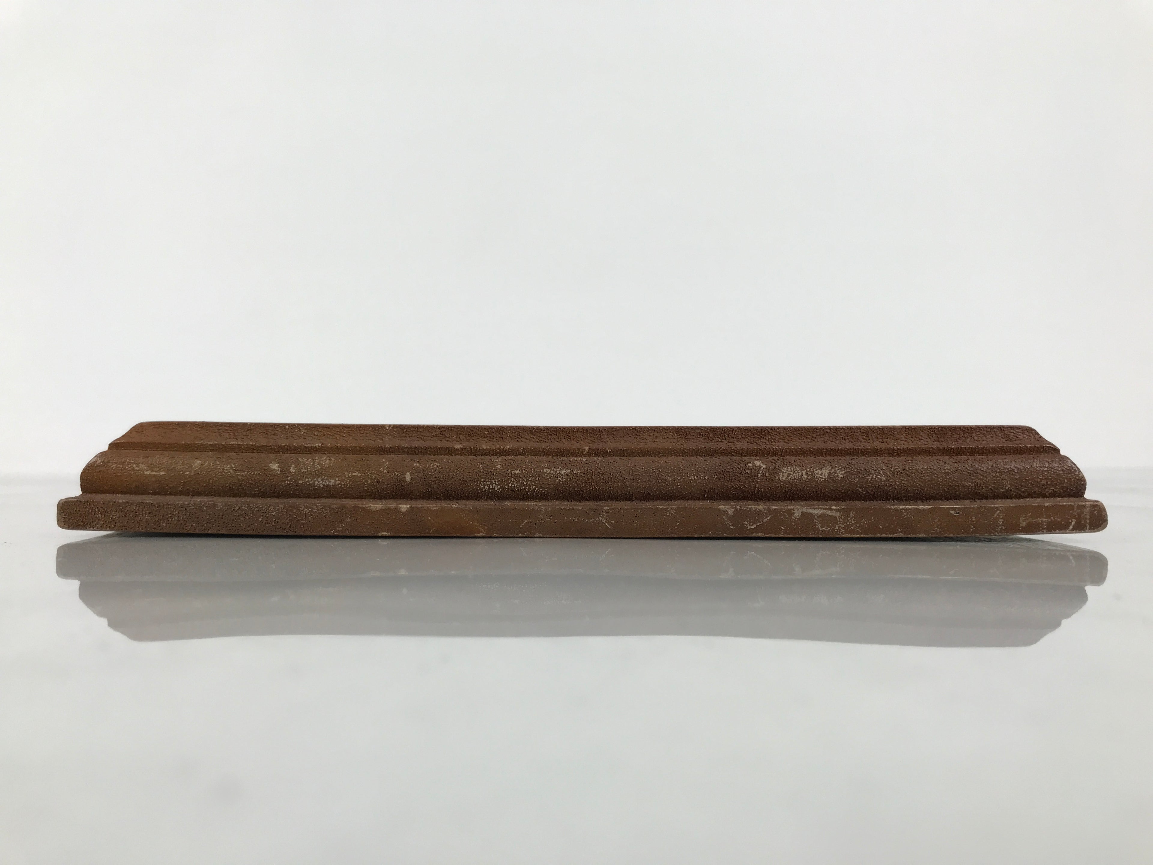 Japanese Wooden Flower Vase Stand Vtg Kadai Board Ikebana Bonsai Brown WT592