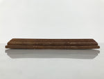 Japanese Wooden Flower Vase Stand Vtg Kadai Board Ikebana Bonsai Brown WT592