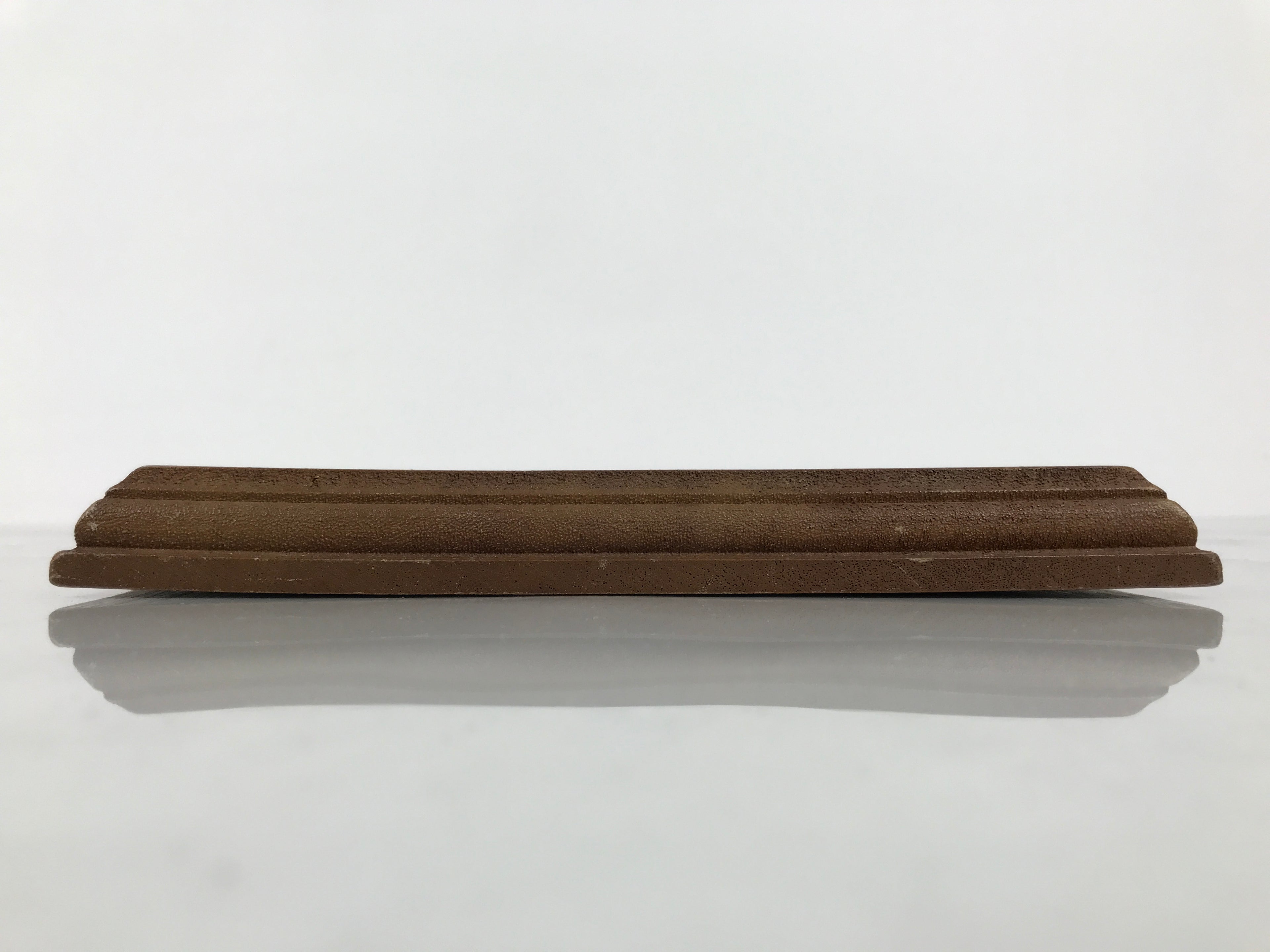 Japanese Wooden Flower Vase Stand Vtg Kadai Board Ikebana Bonsai Brown WT592
