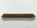 Japanese Wooden Flower Vase Stand Vtg Kadai Board Ikebana Bonsai Brown WT592