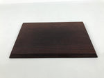 Japanese Wooden Flower Vase Stand Vtg Kadai Board Ikebana Bonsai Brown WT593