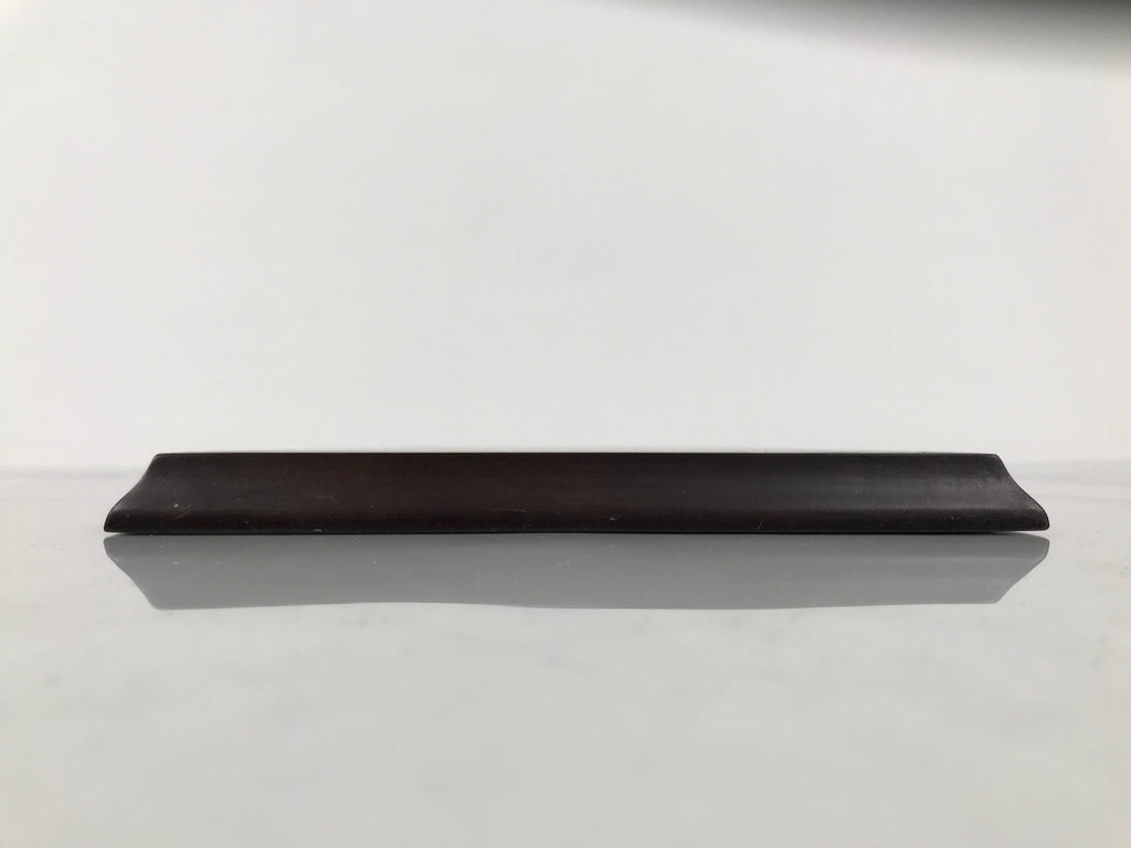 Japanese Wooden Flower Vase Stand Vtg Kadai Board Ikebana Bonsai Brown WT593