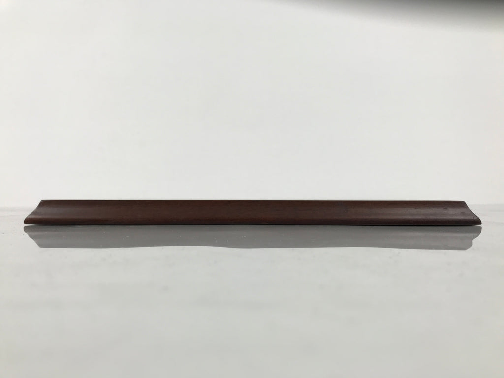 Japanese Wooden Flower Vase Stand Vtg Kadai Board Ikebana Bonsai Brown WT593