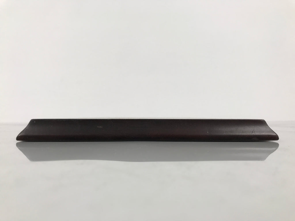 Japanese Wooden Flower Vase Stand Vtg Kadai Board Ikebana Bonsai Brown WT593
