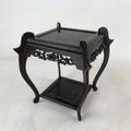 Japanese Wooden Flower Vase Stand Vtg Kadai Table Ikebana Bonsai Brown WT501