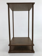 Japanese Wooden Flower Vase Stand Vtg Kadai Table Ikebana Bonsai Brown WT528