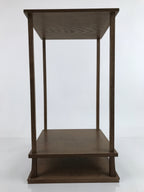 Japanese Wooden Flower Vase Stand Vtg Kadai Table Ikebana Bonsai Brown WT528