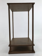 Japanese Wooden Flower Vase Stand Vtg Kadai Table Ikebana Bonsai Brown WT528