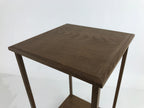 Japanese Wooden Flower Vase Stand Vtg Kadai Table Ikebana Bonsai Brown WT528
