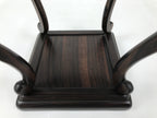 Japanese Wooden Flower Vase Stand Vtg Kadai Table Ikebana Bonsai Brown WT553