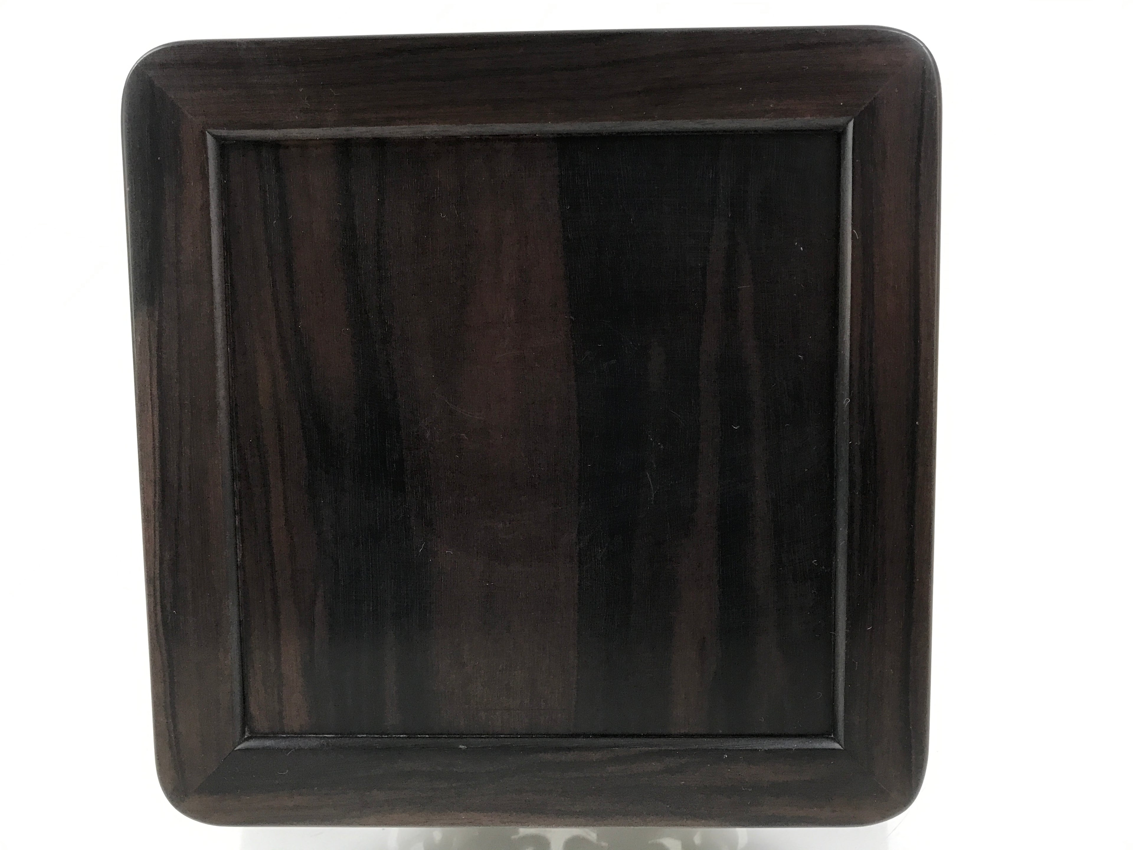 Japanese Wooden Flower Vase Stand Vtg Kadai Table Ikebana Bonsai Brown WT553