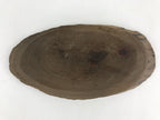 Japanese Wooden Flower Vase Stand Vtg Oval Kadai Board Ikebana Bonsai WT445