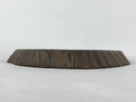 Japanese Wooden Flower Vase Stand Vtg Oval Kadai Board Ikebana Bonsai WT468