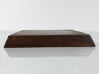 Japanese Wooden Flower Vase Stand Vtg Simple Kadai Board Ikebana Bonsai WT574